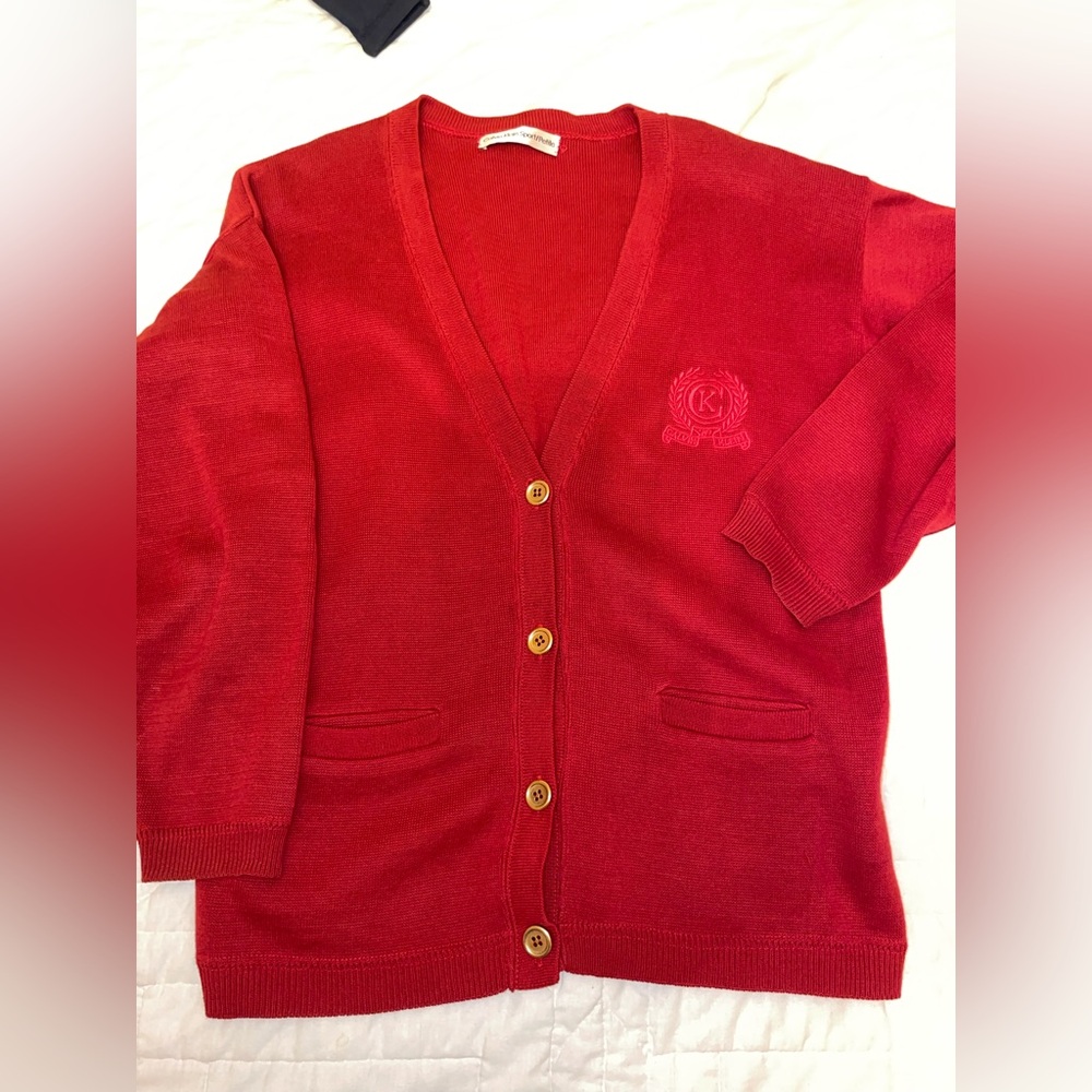 Vintage Calvin Klein Cardigan Sweater with Crest